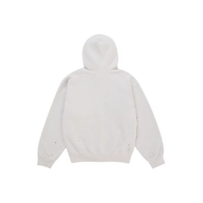 EM Sneakers Supreme MM6 Maison Margiela Box Logo Zip Up Hooded Hoodie White 02