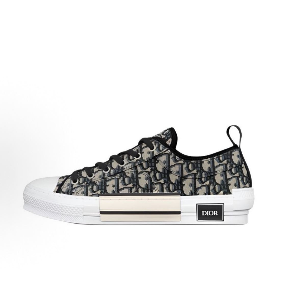 EM Sneakers Dior B23 League Low-Top Sneaker Beige and Black Dior Oblique Jacquard