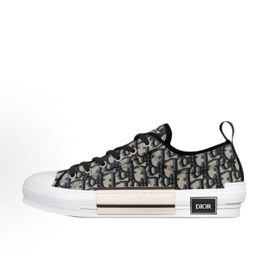 EM Sneakers Dior B23 League Low-Top Sneaker Beige and Black Dior Oblique Jacquard 01