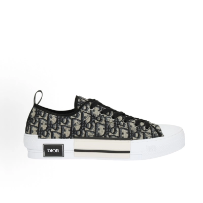 EM Sneakers Dior B23 League Low-Top Sneaker Beige and Black Dior Oblique Jacquard 02