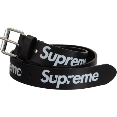 EM Sneakers Supreme Repeat Leather Belt (SS24) Black 01
