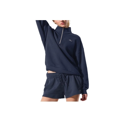 EM Sneakers Alo Yoga Accolade 1/4 Zip Pullover Navy 01