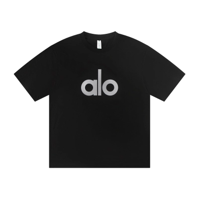 EM Sneakers Alo Yoga T-Shirt & Shorts Sets #NH04 Black 02