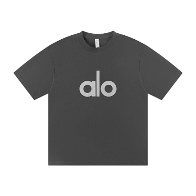 EM Sneakers Alo Yoga T-Shirt & Shorts Sets #NH04 Dark Gray 02