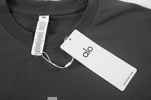 EM Sneakers Alo Yoga T-Shirt & Shorts Sets #NH04 Dark Gray