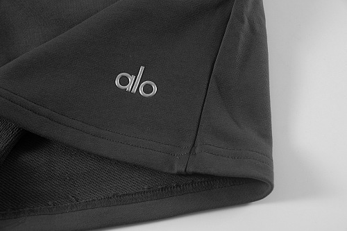 EM Sneakers Alo Yoga T-Shirt & Shorts Sets #NH04 Dark Gray