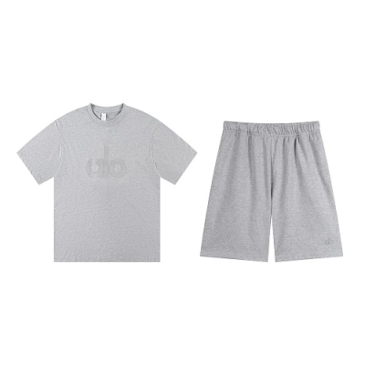 EM Sneakers Alo Yoga T-Shirt & Shorts Sets #NH04 Gray 01