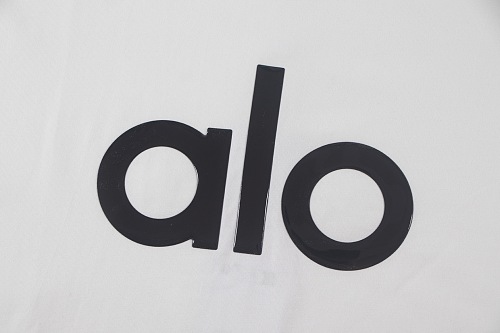 EM Sneakers Alo Yoga T-Shirt & Shorts Sets #NH05 White-Black Logo