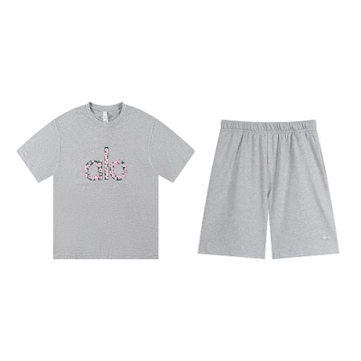 EM Sneakers Alo Yoga T-Shirt & Shorts Sets #NH07 Gray 01