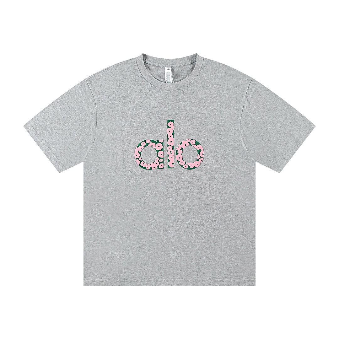 EM Sneakers Alo Yoga T-Shirt & Shorts Sets #NH07 Gray