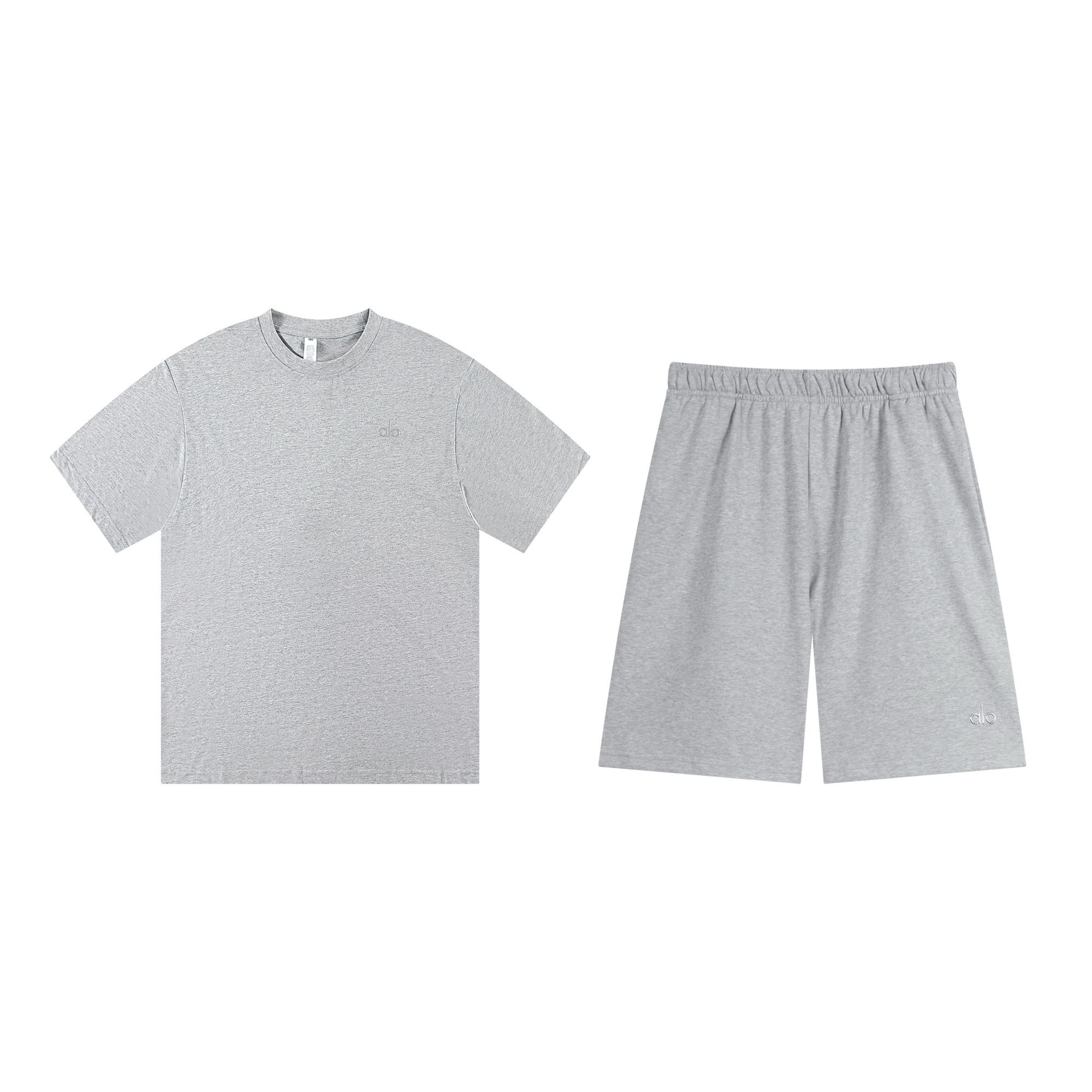 EM Sneakers Alo Yoga T-Shirt & Shorts Sets Gray