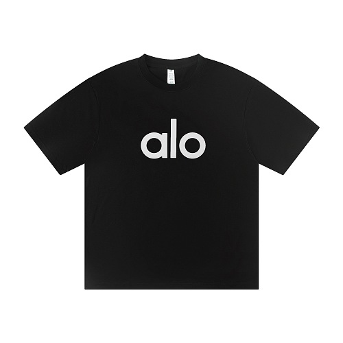 EM Sneakers ALO Yoga T-Shirt #NH05 Black-White Logo