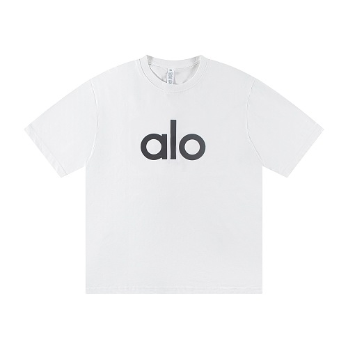 EM Sneakers ALO Yoga T-Shirt #NH05 White-Black Logo