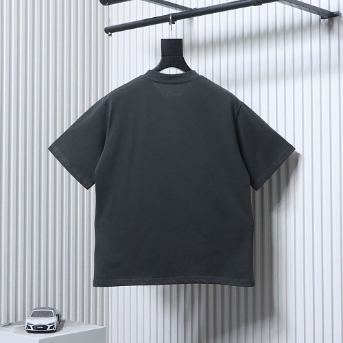 EM Sneakers Maison Margiela 25SS Embroidered Letter T-shirt Dark Gray