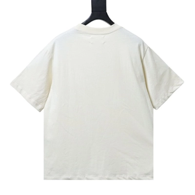 EM Sneakers Maison Margiela 26SS Distressed Digital Print T-Shirt Light Yellow 02
