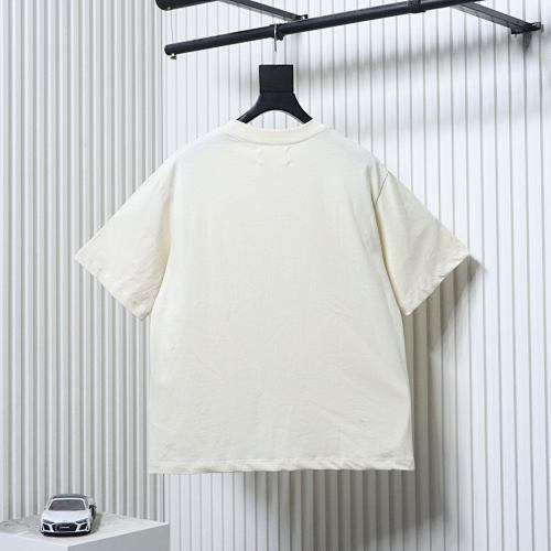 EM Sneakers Maison Margiela 26SS Distressed Digital Print T-Shirt Light Yellow