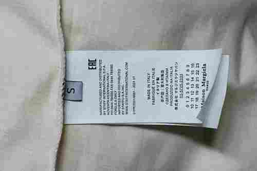 EM Sneakers Maison Margiela 26SS Distressed Digital Print T-Shirt Light Yellow