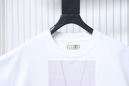 EM Sneakers Maison Margiela 26ss MM6 Key Print T-shirt White
