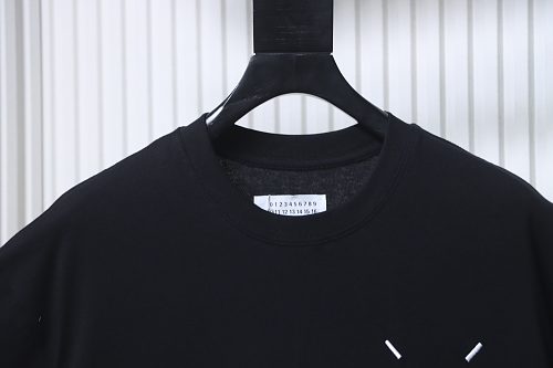 EM Sneakers Maison Margiela Back Digital Double Image Print T-Shirt Black