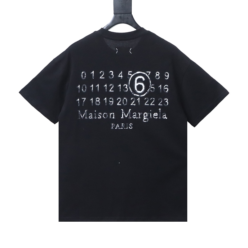 EM Sneakers Maison Margiela Back Digital Double Image Print T-Shirt Black