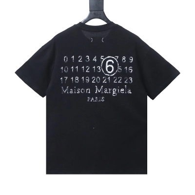 EM Sneakers Maison Margiela Back Digital Double Image Print T-Shirt Black 02