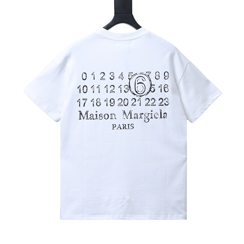 EM Sneakers Maison Margiela Back Digital Double Image Print T-Shirt White