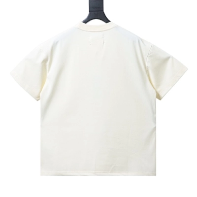 EM Sneakers Maison Margiela M6 Embroidered Number Logo OT T-shirt Light Yellow 02