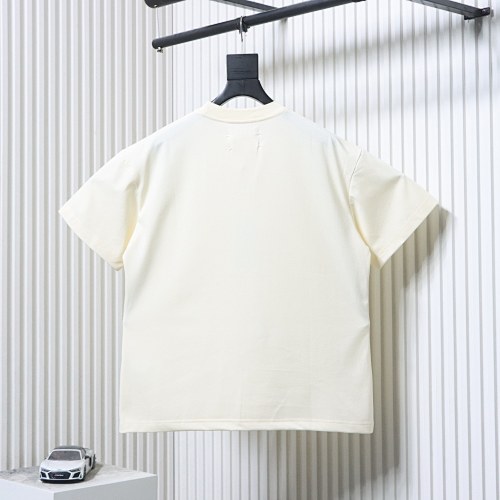EM Sneakers Maison Margiela M6 Embroidered Number Logo OT T-shirt Light Yellow