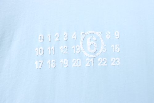 EM Sneakers Maison Margiela SS26 Foamed T-Shirt Light Blue