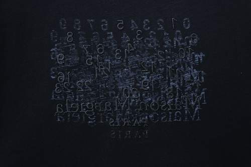 EM Sneakers Maison Margiela 26SS Mirrored Lettering T-shirt Black