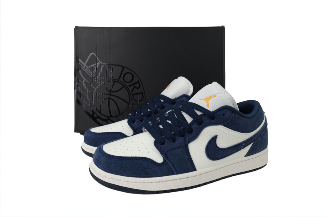 EM Sneakers Air Jordan 1 Low SE Obsidian University Gold