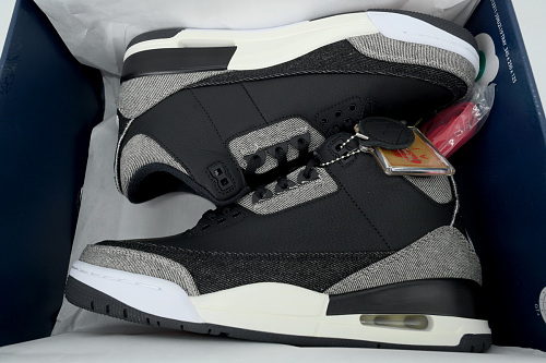 EM Sneakers Air Jordan 3 × Levi’s Retro SP Black Denim