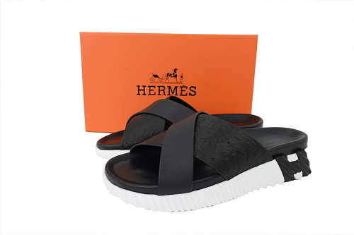 EM Sneakers Hermes Infra Sandals Black