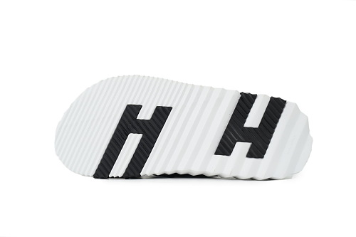 EM Sneakers Hermes Infra Sandals Black and White