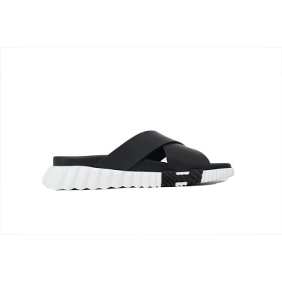 EM Sneakers Hermes Infra Sandals Black and White 02