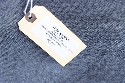 EM Sneakers Thom Browne Classic 4-Bar Striped Short-Sleeve Knit T-Shirt Dark Gray
