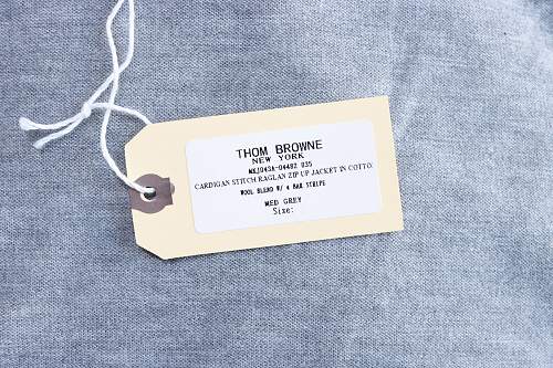 EM Sneakers Thom Browne Classic 4-Bar Striped Short-Sleeve Knit T-Shirt Gray