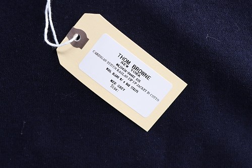 EM Sneakers Thom Browne Classic 4-Bar Striped Short-Sleeve Knit T-Shirt Navy