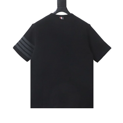 EM Sneakers Thom Browne Classic 4-Bar T-Shirt All Black 02