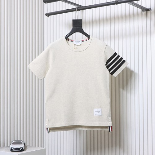 EM Sneakers Thom Browne Classic 4-Bar T-Shirt Beige