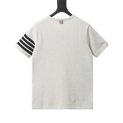 EM Sneakers Thom Browne Classic 4-Bar T-Shirt Beige