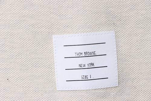 EM Sneakers Thom Browne Classic 4-Bar T-Shirt Beige