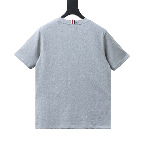 EM Sneakers Thom Browne Tennis Puppy Print T-Shirt Gray