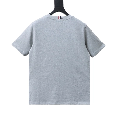 EM Sneakers Thom Browne Tennis Puppy Print T-Shirt Gray 02