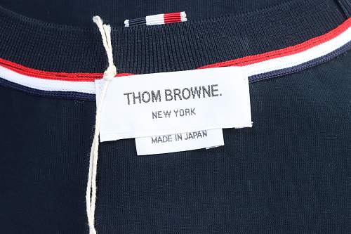 EM Sneakers Thom Browne Tennis Puppy Print T-Shirt Navy