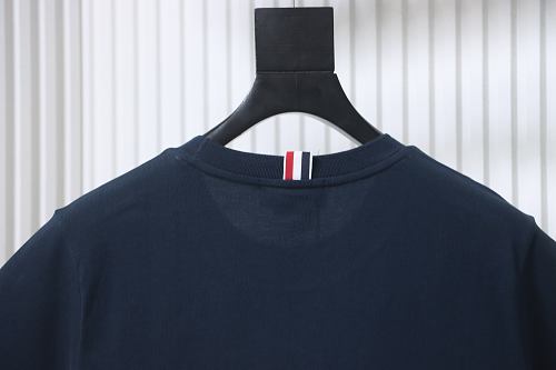 EM Sneakers Thom Browne Tennis Puppy Print T-Shirt Navy