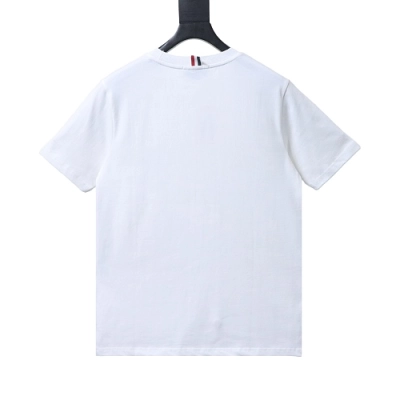 EM Sneakers Thom Browne Tennis Puppy Print T-Shirt White 02