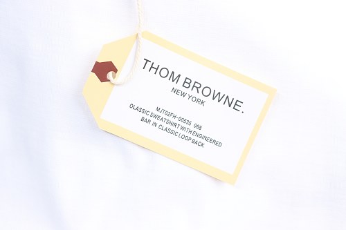EM Sneakers Thom Browne Tennis Puppy Print T-Shirt White