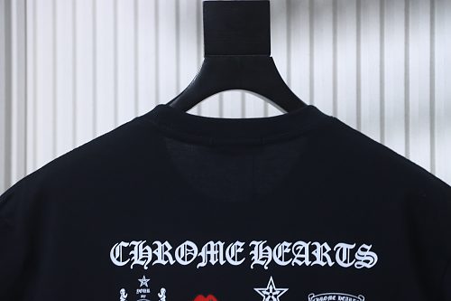 EM Sneakers Chrome Hearts 26SS Multi-Element Collage Print T-Shirt Black