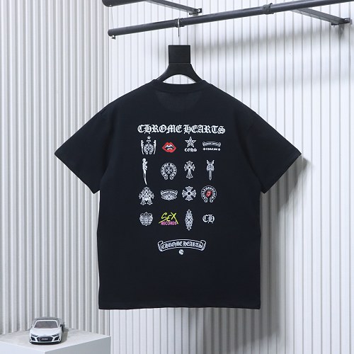 EM Sneakers Chrome Hearts 26SS Multi-Element Collage Print T-Shirt Black